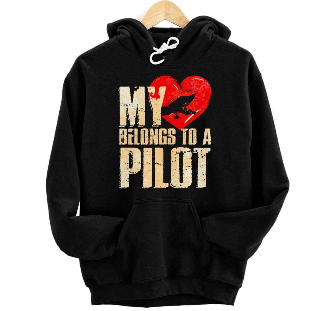 Personalized Airplane Aviation Flying Pilot Pullover Hoodie