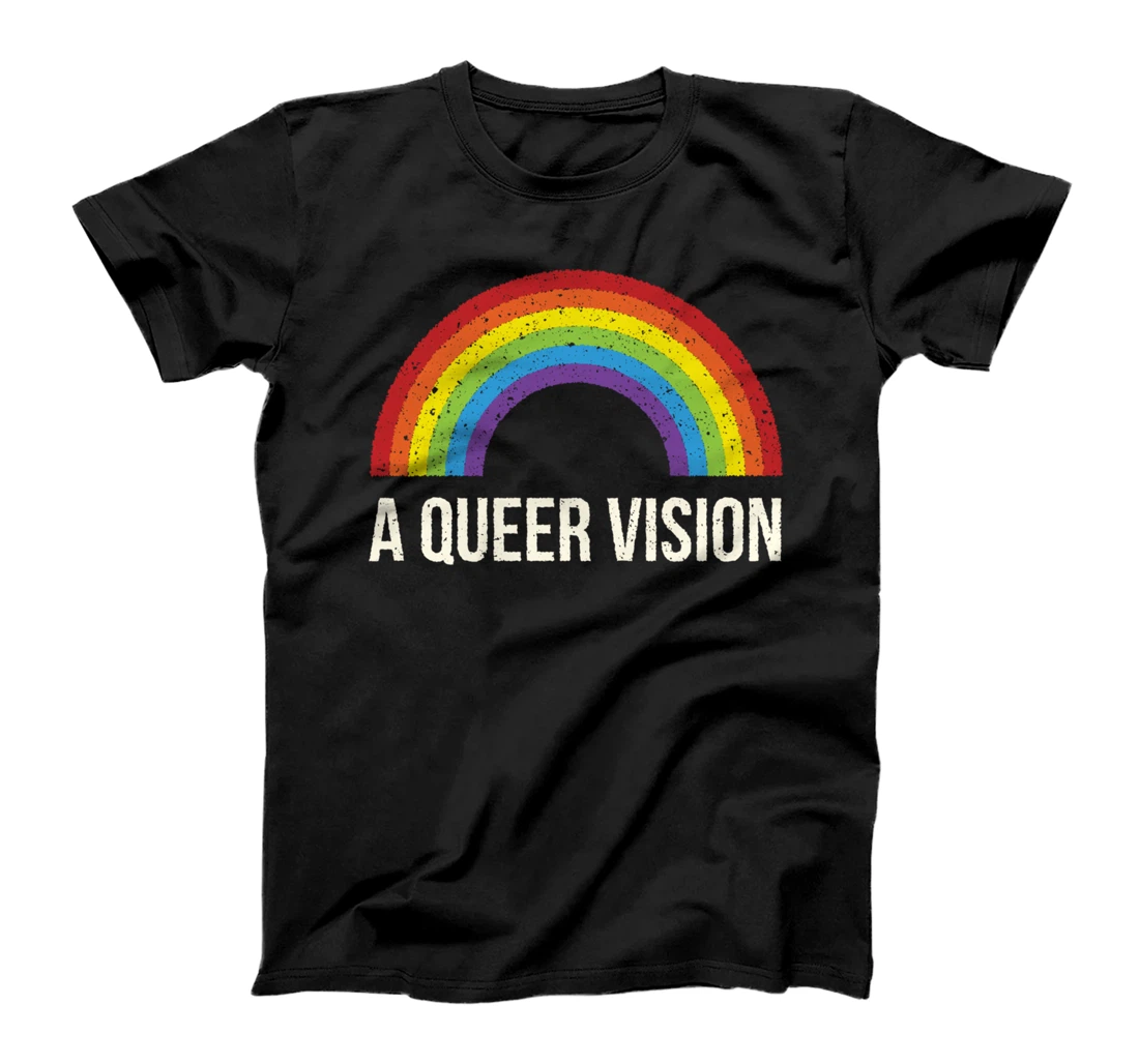 A Queer Vision LGBTQ Nonbinary Pride Gender Neutral T-Shirt