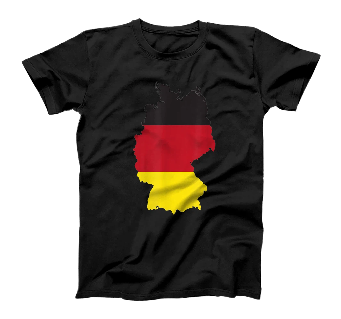 Flag of Germany - German flag in the form of a map T-Shirt, Kid T-Shirt and Women T-Shirt