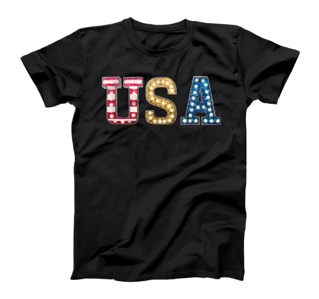 July 4 Indep. United States of America USA in Red White Blue T-Shirt, Kid T-Shirt and Women T-Shirt