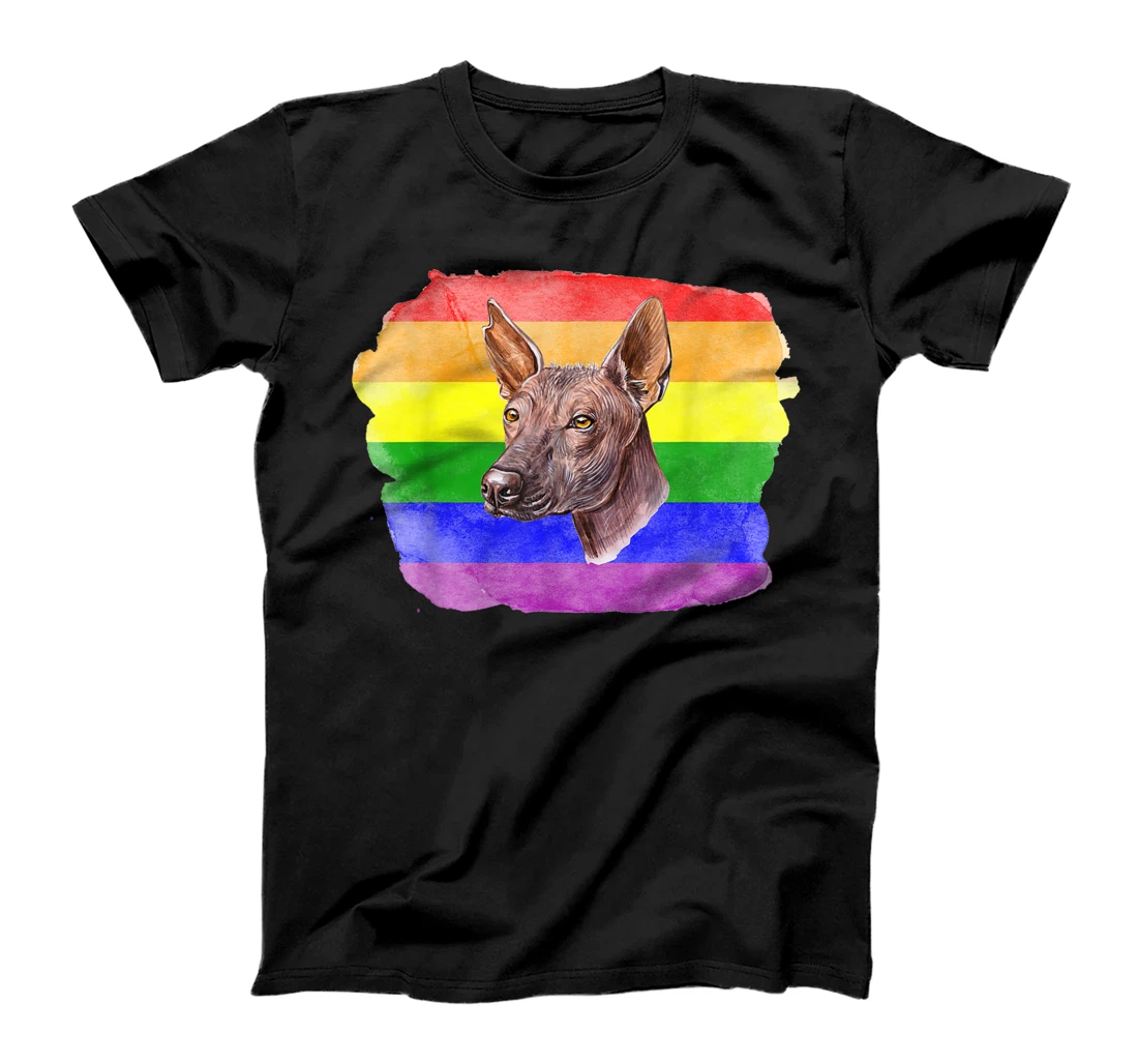 Gay Mexican Hairless Dog Xolo LGBT Pride Stuff Teens Rainbow T-Shirt, Kid T-Shirt and Women T-Shirt