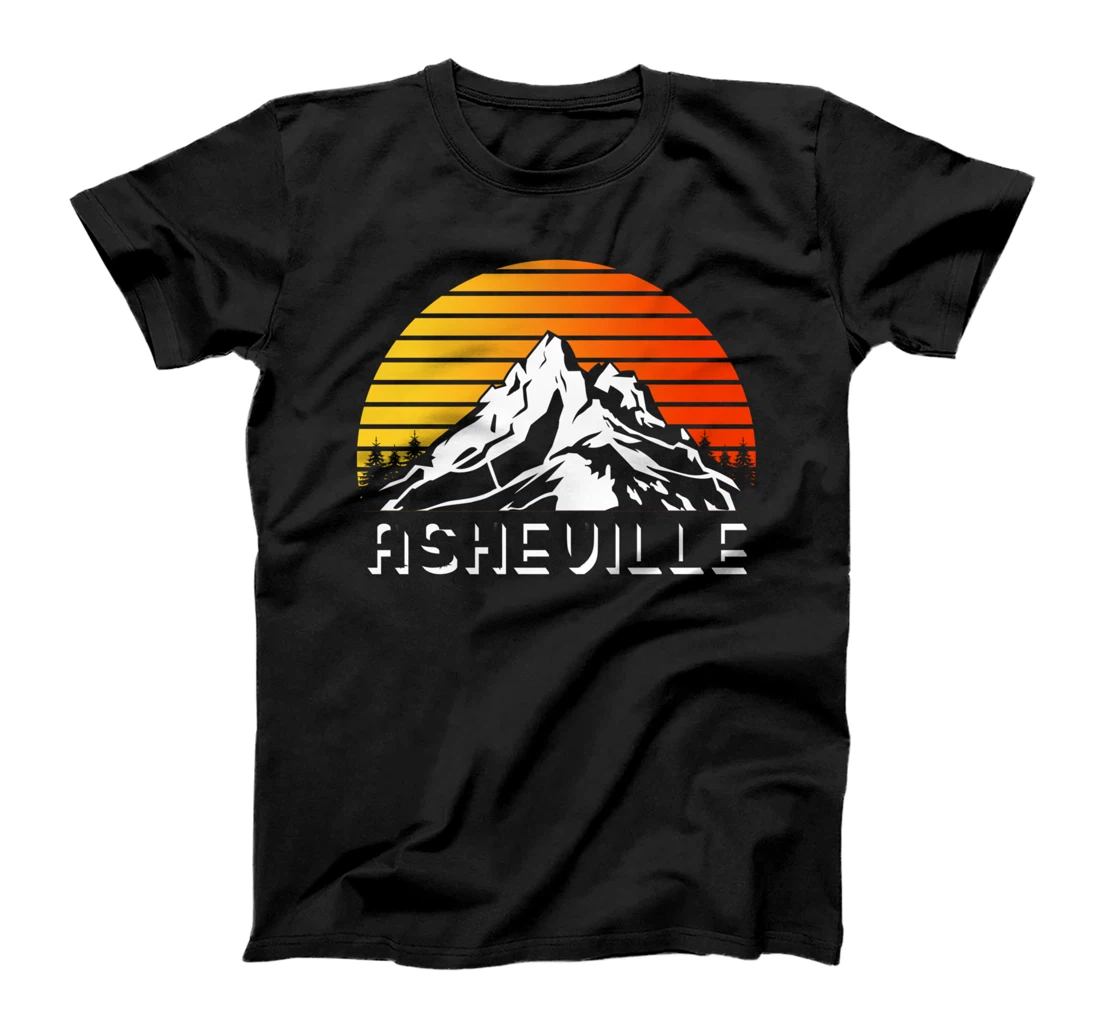 Retro Sunset North Carolina NC Blue Ridge Parkway Asheville T-Shirt