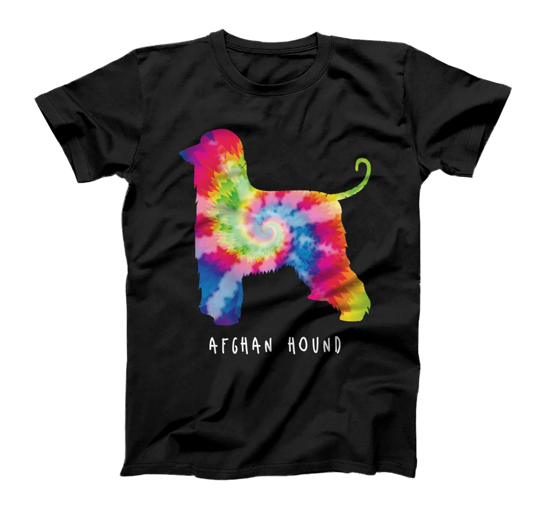 Afghan Hound Lover Cute Puppy Pet Dog Owner Hippy Tie Dye T-Shirt