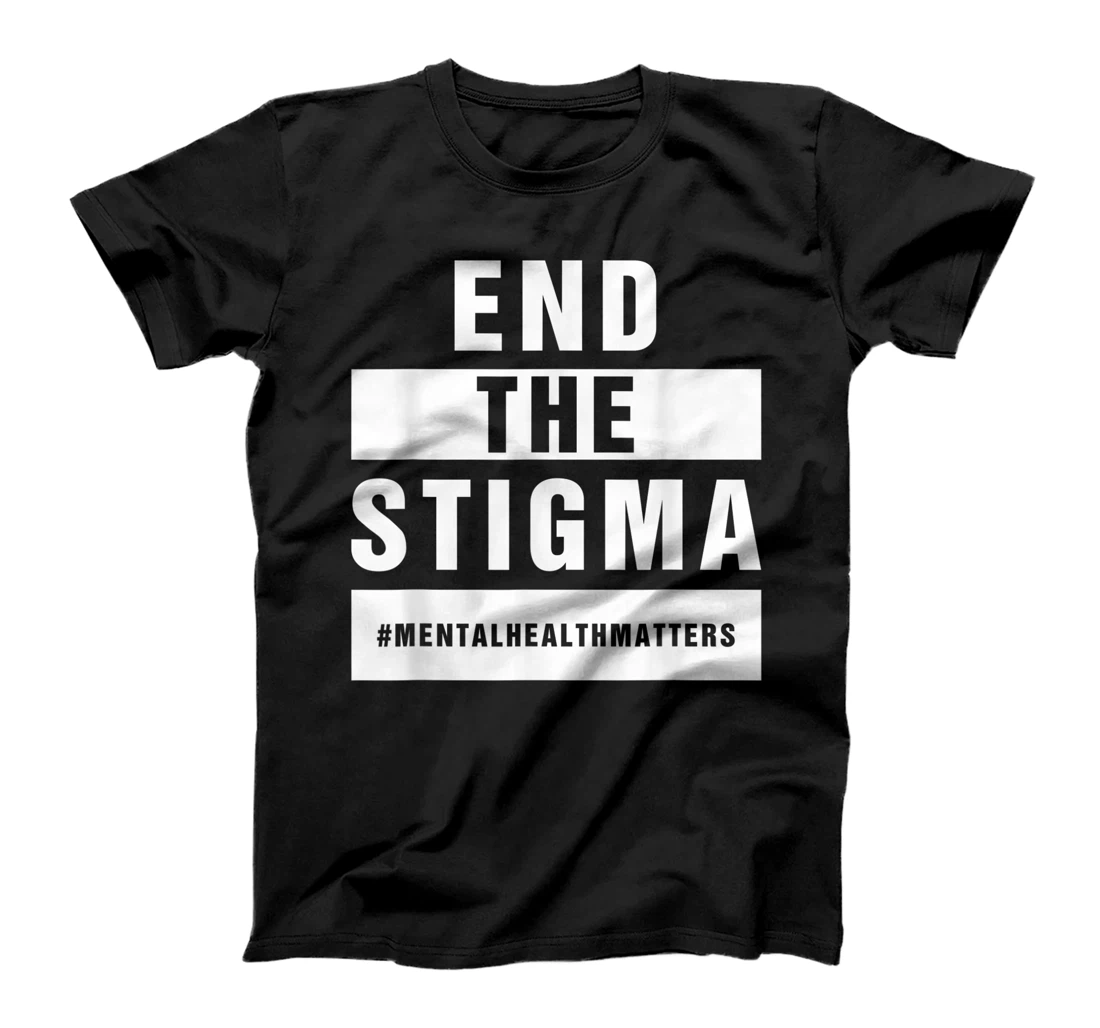 Womens End The Stigma Mental Health Awareness T-Shirt, Women T-Shirt