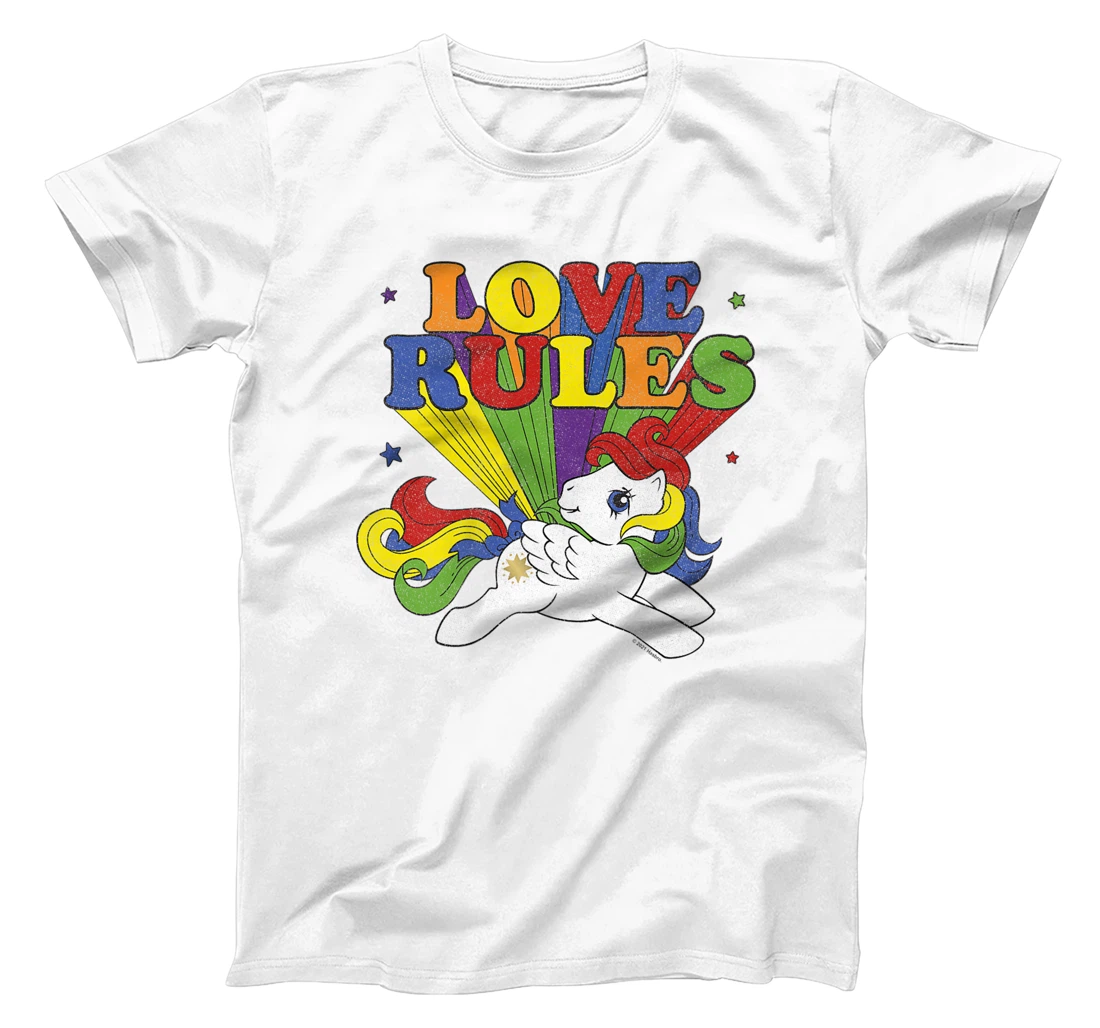 My Little Pony Rainbow Text My Love Rules T-Shirt, Kid T-Shirt and Women T-Shirt