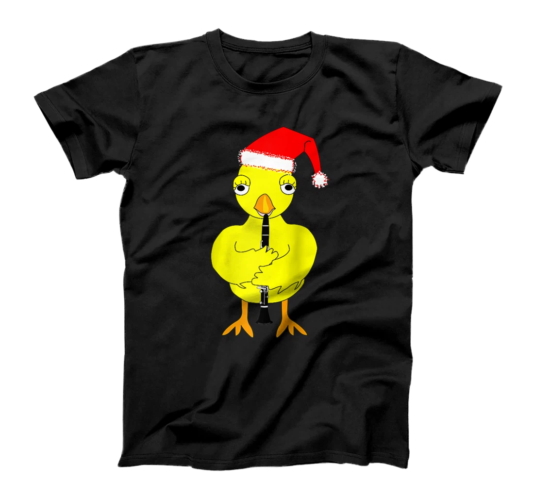 Santa Cap Clarinet Chick T-Shirt, Women T-Shirt