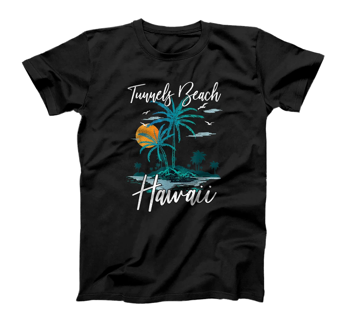 Family Vacation Retro Sunset Hawaii Tunnels Beach T-Shirt, Kid T-Shirt and Women T-Shirt