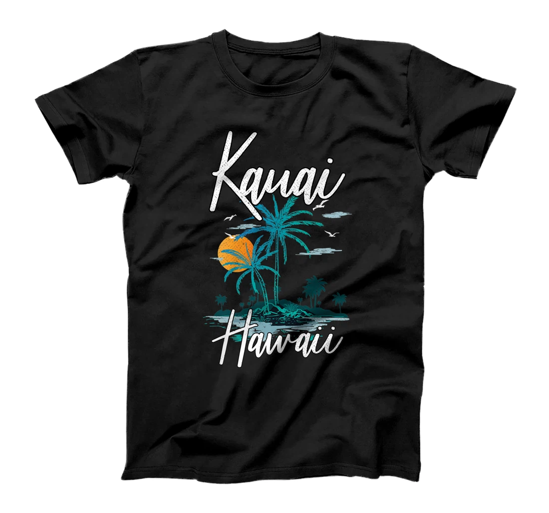 Family Vacation Retro Sunset Hawaii Kauai T-Shirt, Kid T-Shirt and Women T-Shirt