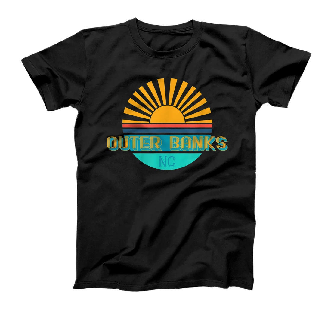 North Carolina Ocean Horizon Retro Sunset NC OBX Outer Banks T-Shirt, Kid T-Shirt and Women T-Shirt