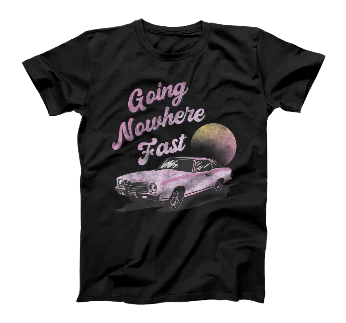 Go Nowhere Fast Pink Car Sunset T-Shirt, Kid T-Shirt and Women T-Shirt