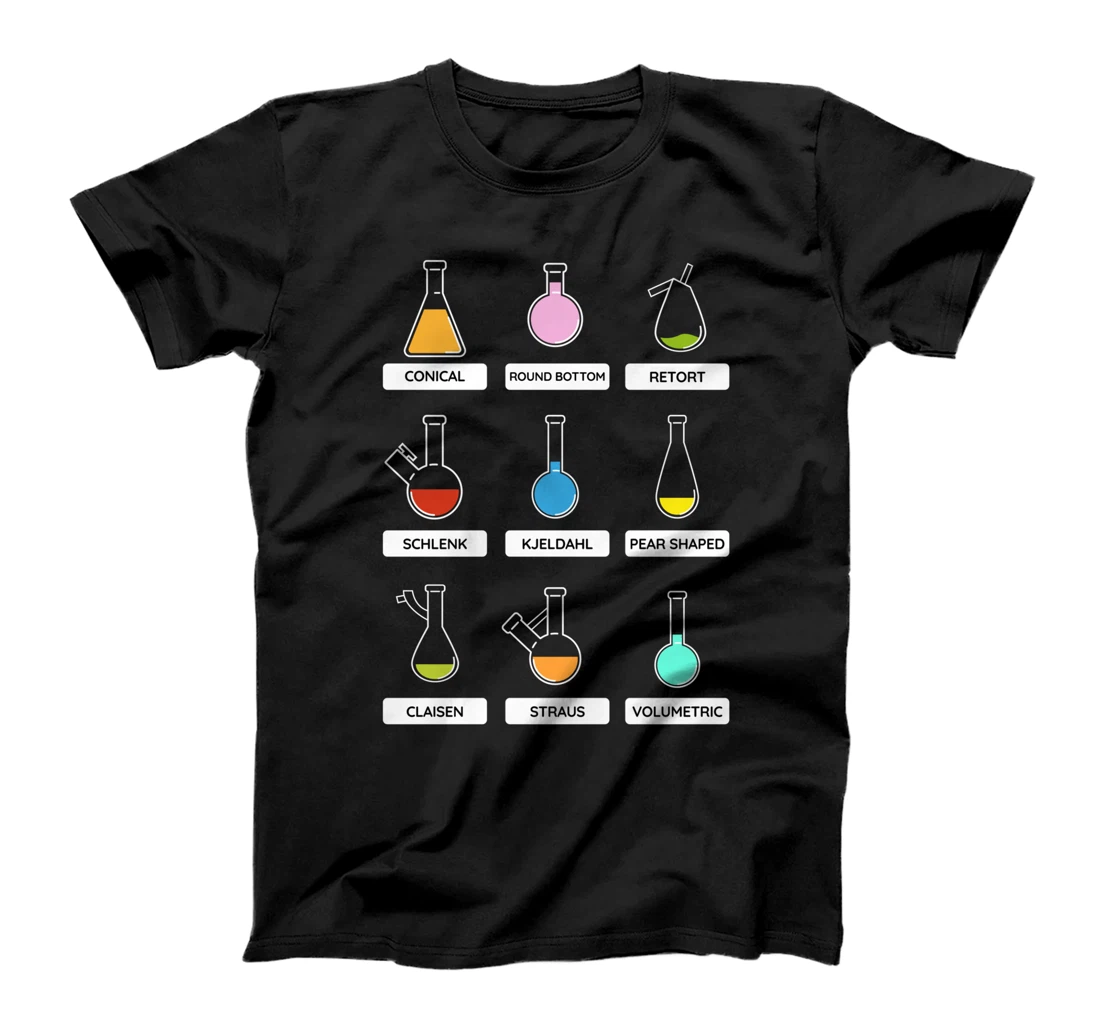 Personalized Science Glassware Inspired Round Bottom Flask Related Volume T-Shirt