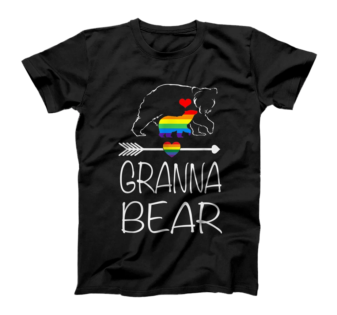 Personalized Granna Bear Proud Mom Rainbow Flag LGBT Pride T-Shirt, Women T-Shirt