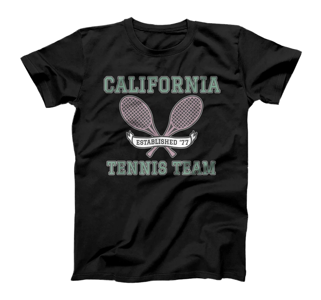 Personalized California Tennis Team Established '77 Crossed Racquets T-Shirt, Kid T-Shirt and Women T-Shirt