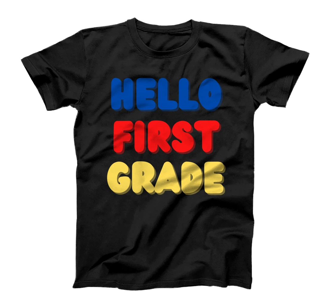 Personalized Hello First Grade T-Shirt 1st Grade Back To School T-Shirt