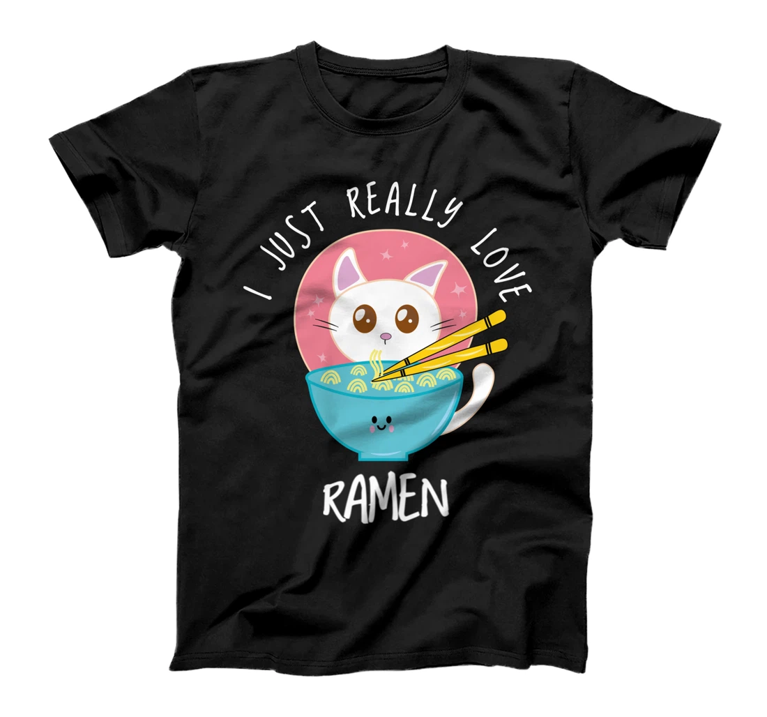 I Just Really Love Ramen Cute Cat Kawaii T-Shirt