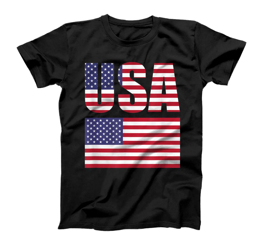 Personalized USA Flag 4th of july Memorial Day T-Shirt, Women T-Shirt