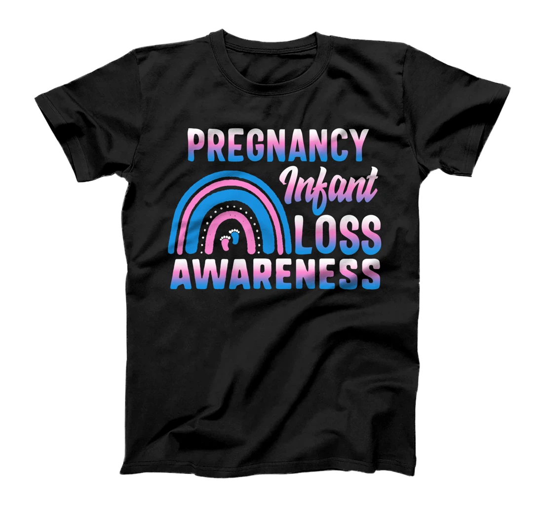 Personalized Pregnancy Infant Loss Awareness Warrior Rainbow Miscarriage T-Shirt