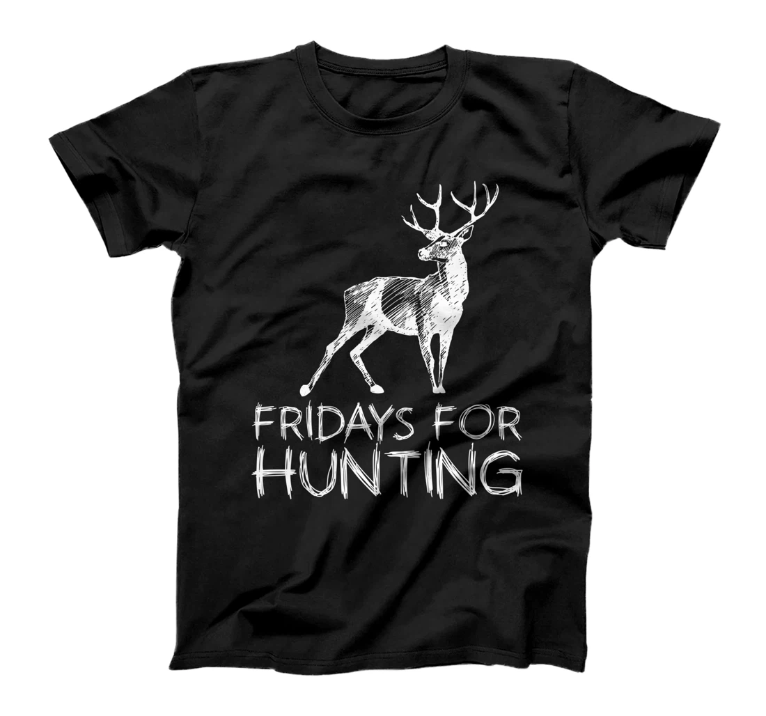 Personalized Fridays For Hunting Hunting Hunter Deer Wild Boar Huntress T-Shirt