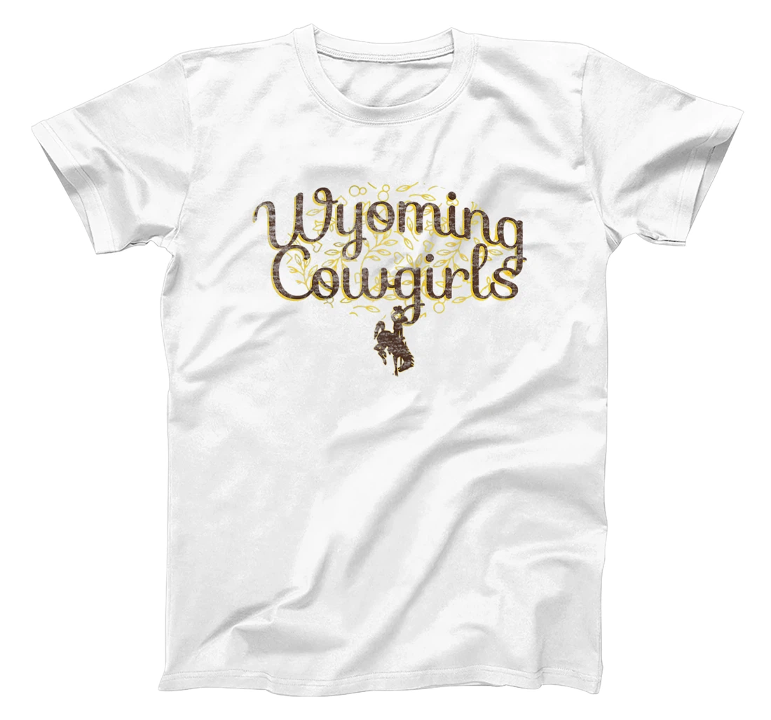 Womens Wyoming Cowboys Apparel Floral Arch T-Shirt, Kid T-Shirt and Women T-Shirt