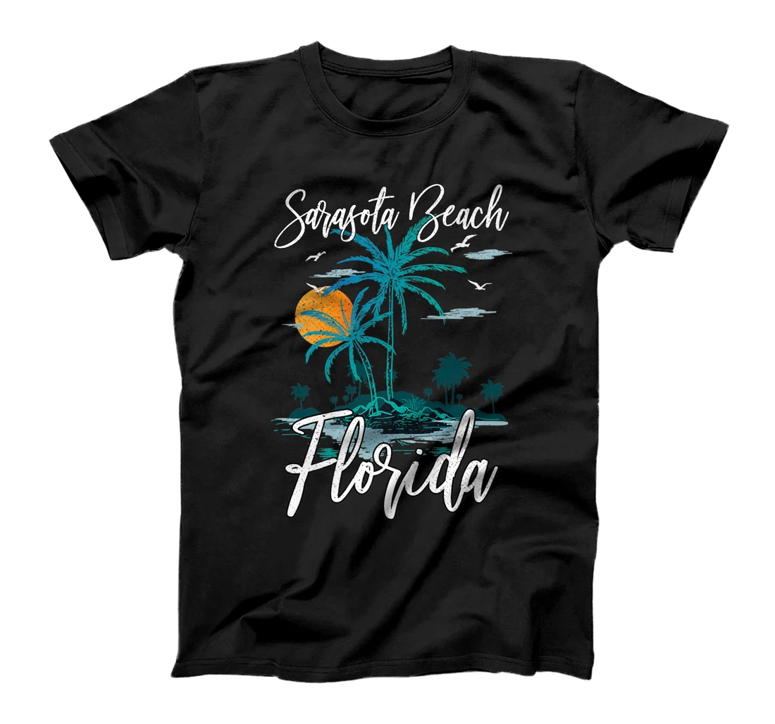 Family Vacation Retro Sunset Florida Sarasota Beach T-Shirt, Kid T-Shirt and Women T-Shirt