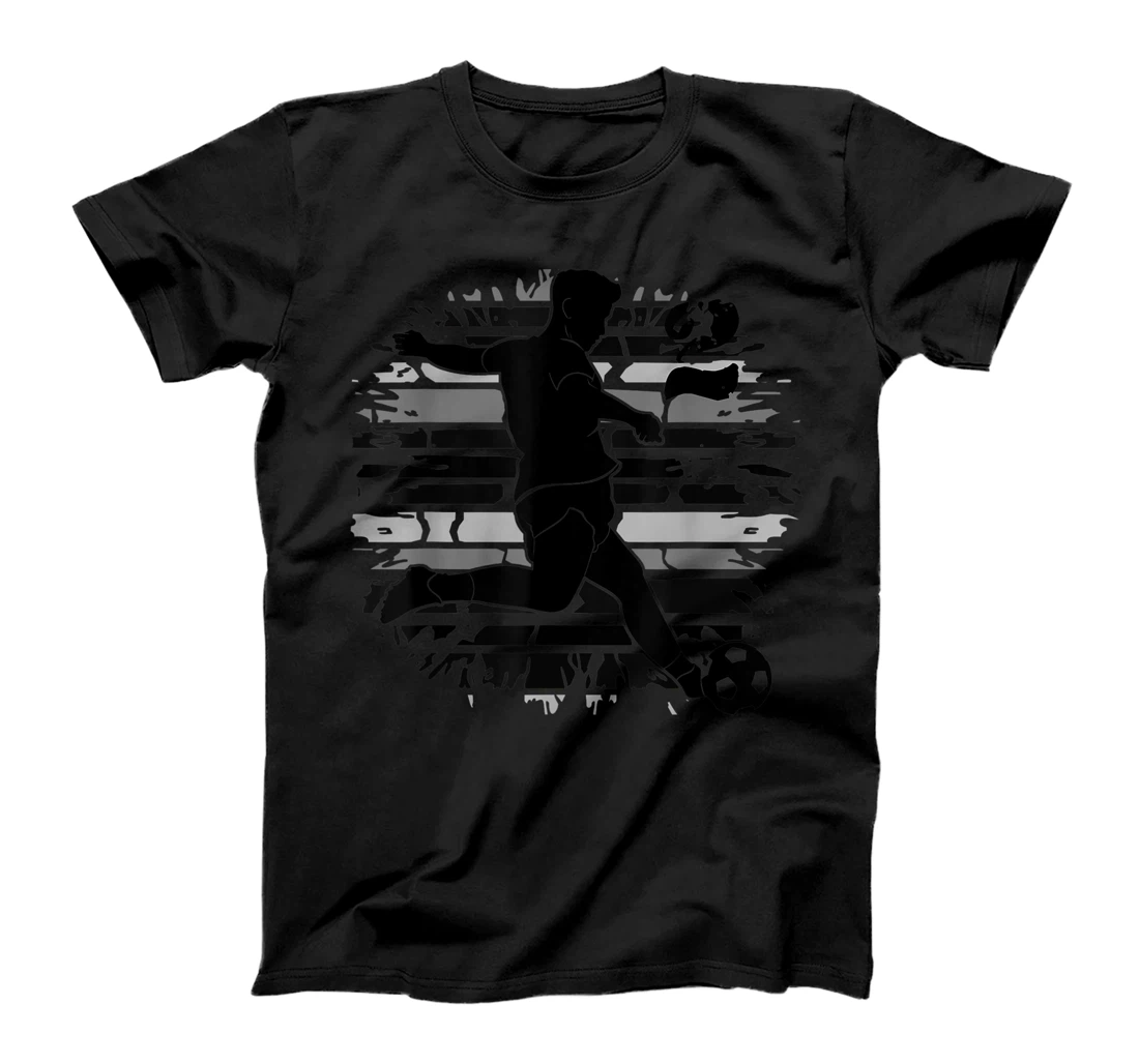 Grunge Retro Soccer # Number Two T-Shirt, Kid T-Shirt and Women T-Shirt