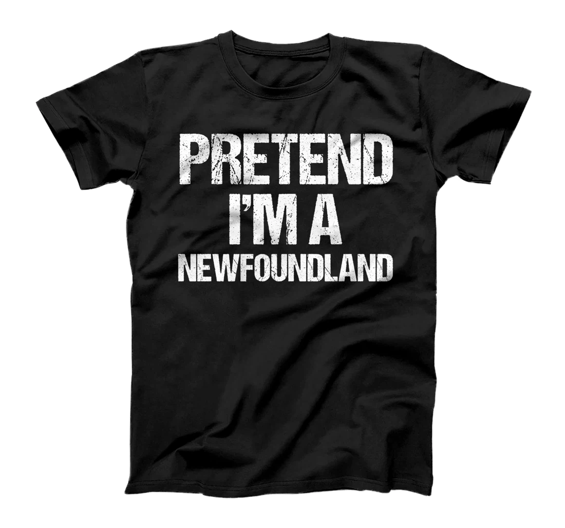 Personalized Pretend I'm An Newfoundland Minimalist Dog Costume T-Shirt