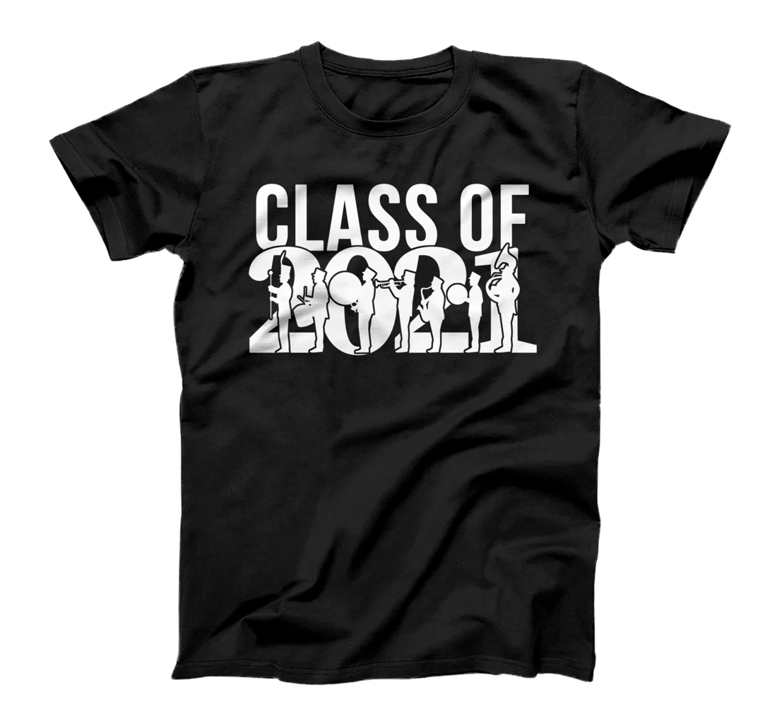 Personalized Class 2021 Graduation Senior High School Marching Band Gift T-Shirt