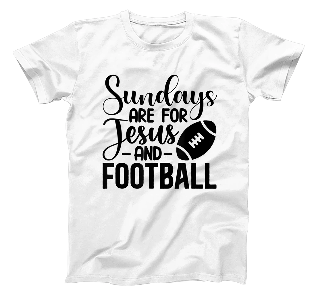 Personalized Christian tee ShirtSundays are for jesus and football T-Shirt, Women T-Shirt