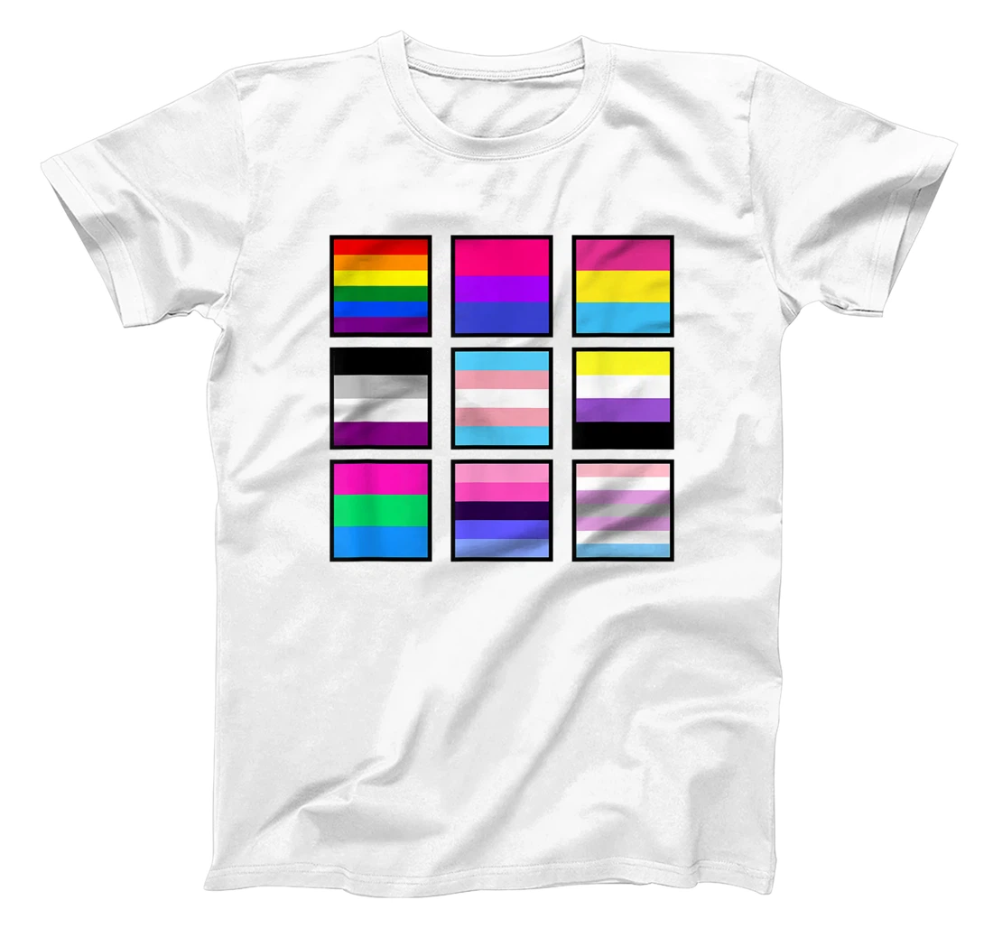 Personalized LGBT Flag Gay Pride Month Transgender Rainbow Lesbian T-Shirt, Women T-Shirt