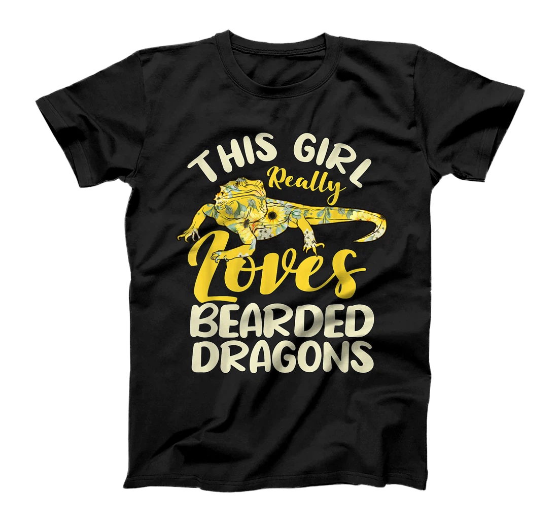 Personalized Reptile Quote This Girl Really Loves Bearded Dragons T-Shirt, Kid T-Shirt and Women T-Shirt