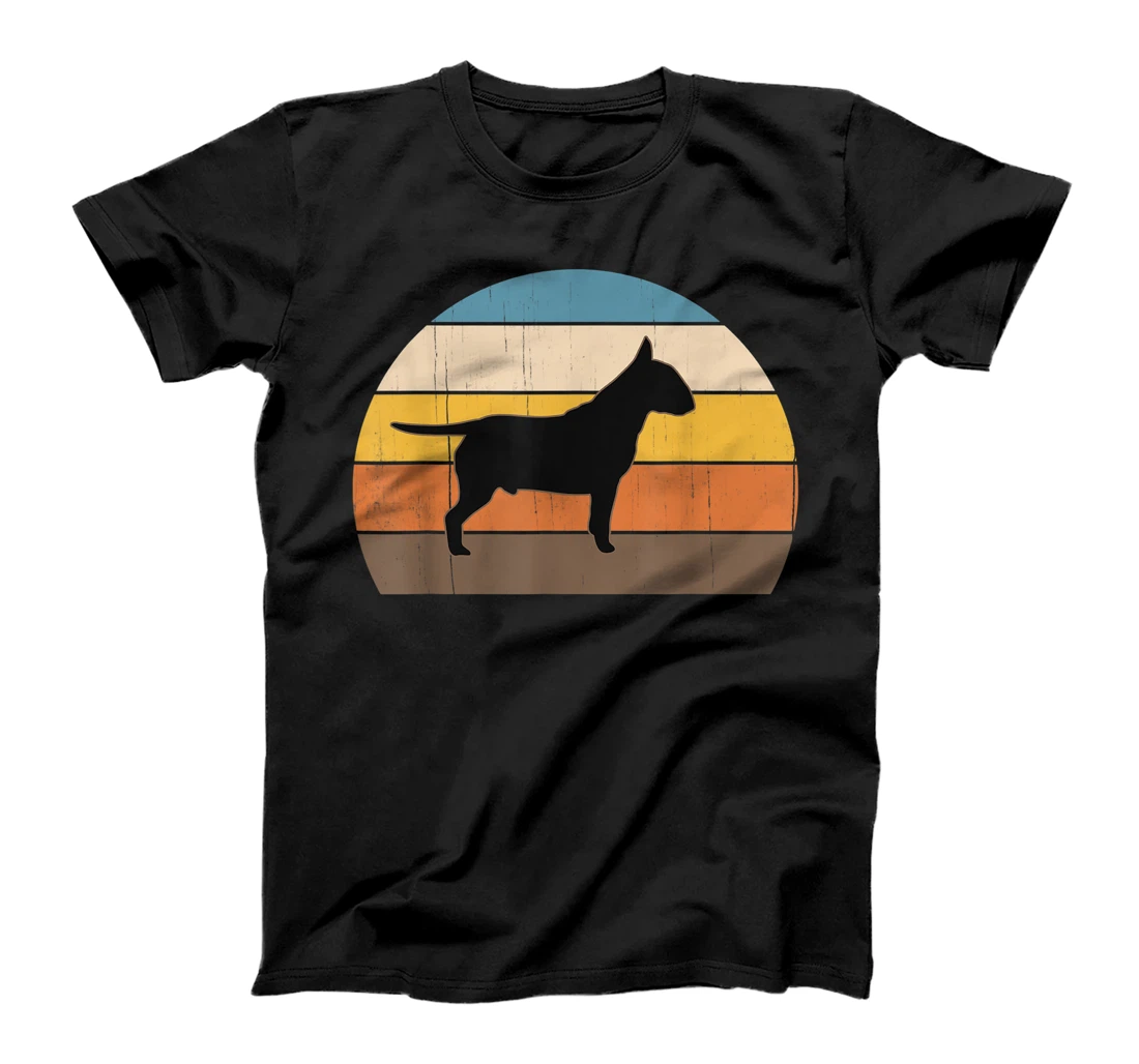 Personalized Cool Retro Sunset Bull Terriers: Great Terrier Owner / Lover T-Shirt, Kid T-Shirt and Women T-Shirt