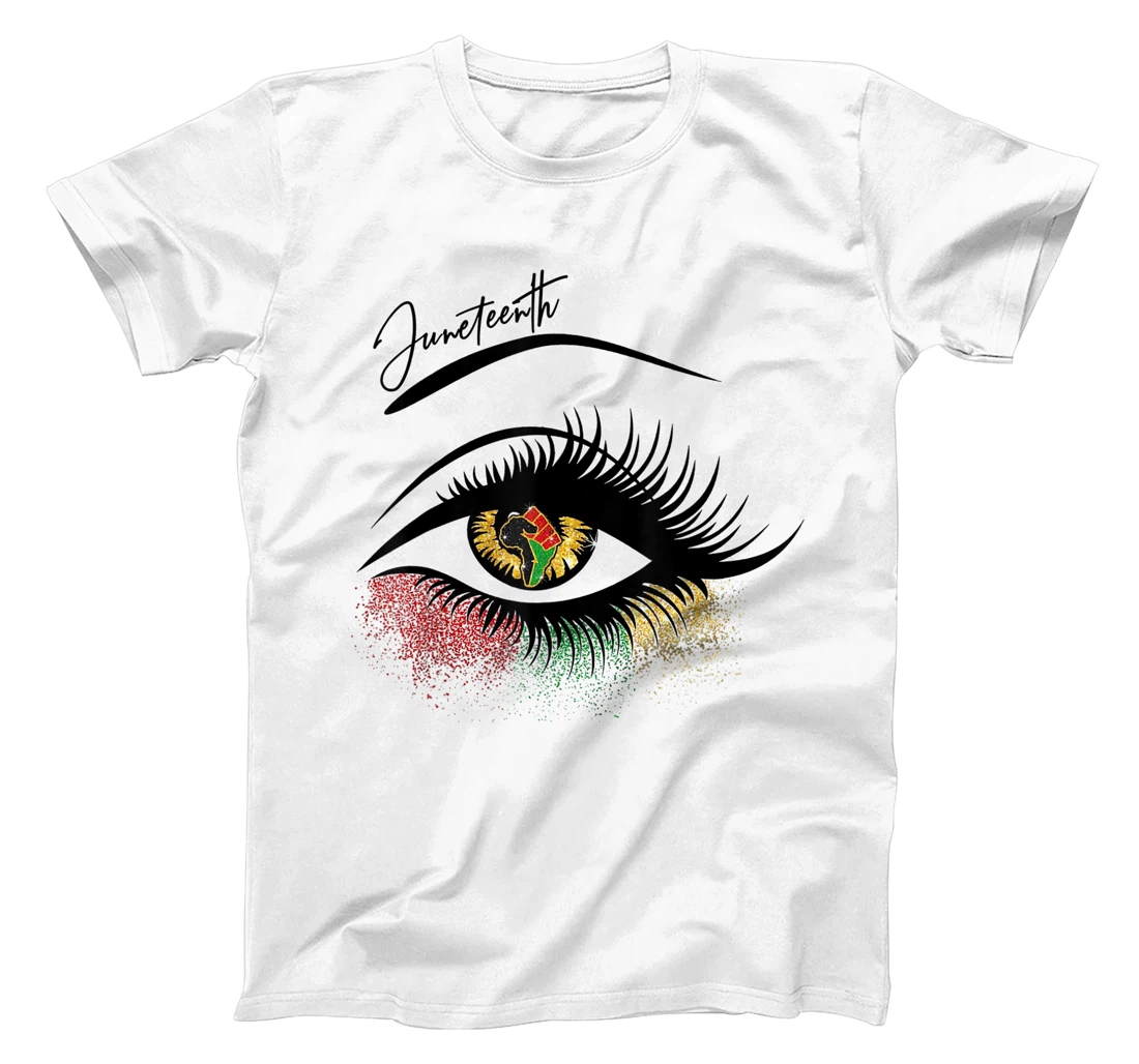 Personalized Bright Eyes Juneteenth - Juneteenth Eye African American T-Shirt, Women T-Shirt