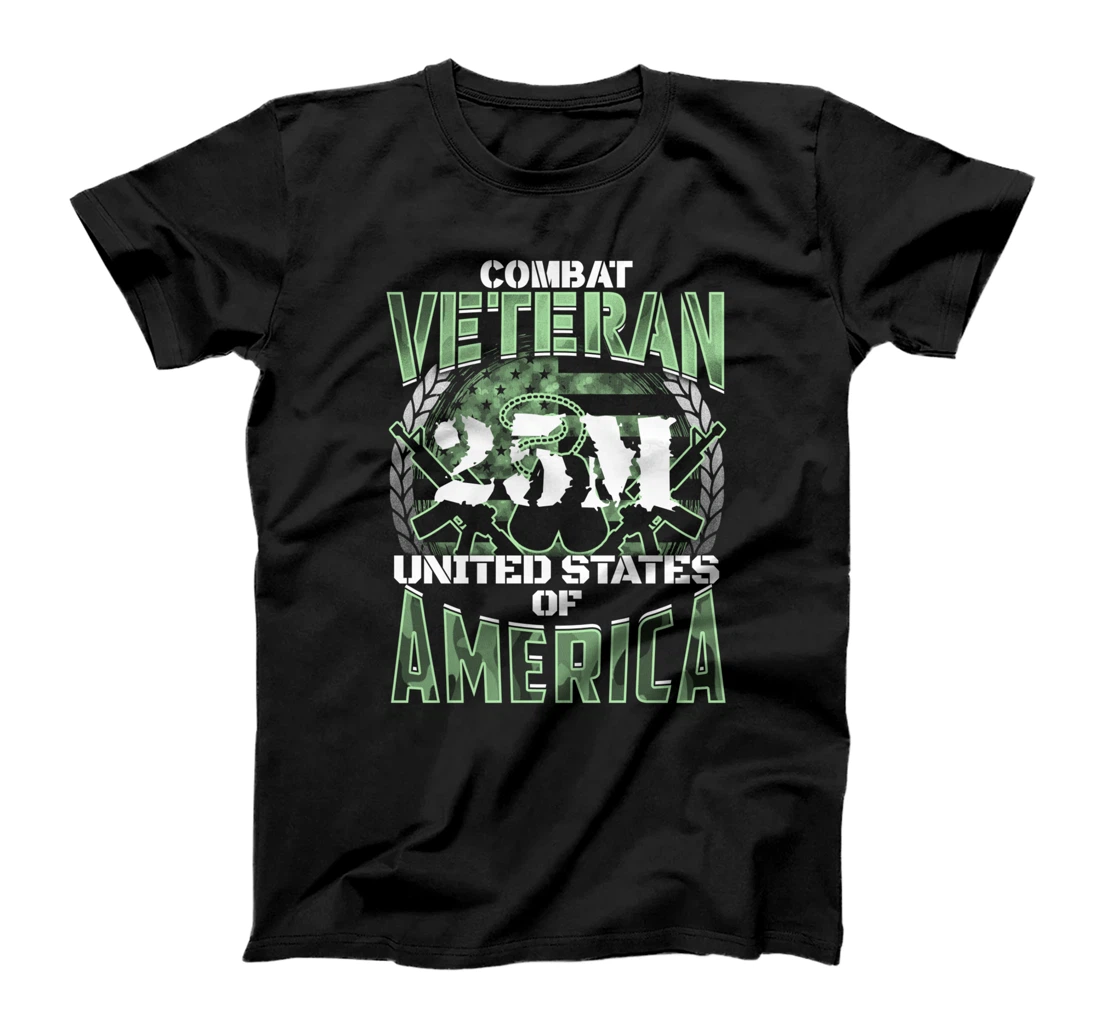 Personalized 25M MOS United States Combat Veteran T-Shirt