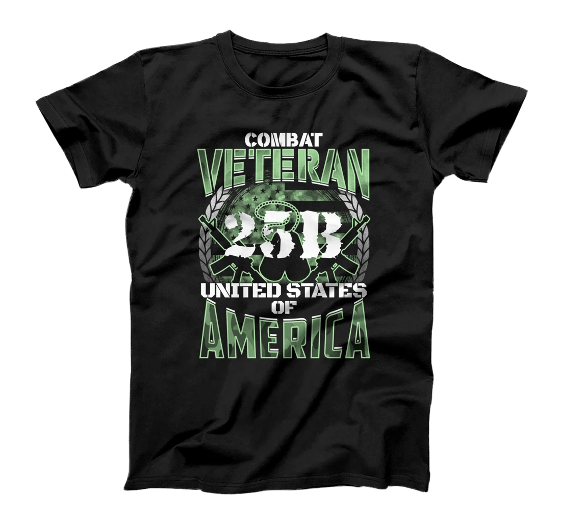 Personalized 25B MOS United States Combat Veteran T-Shirt