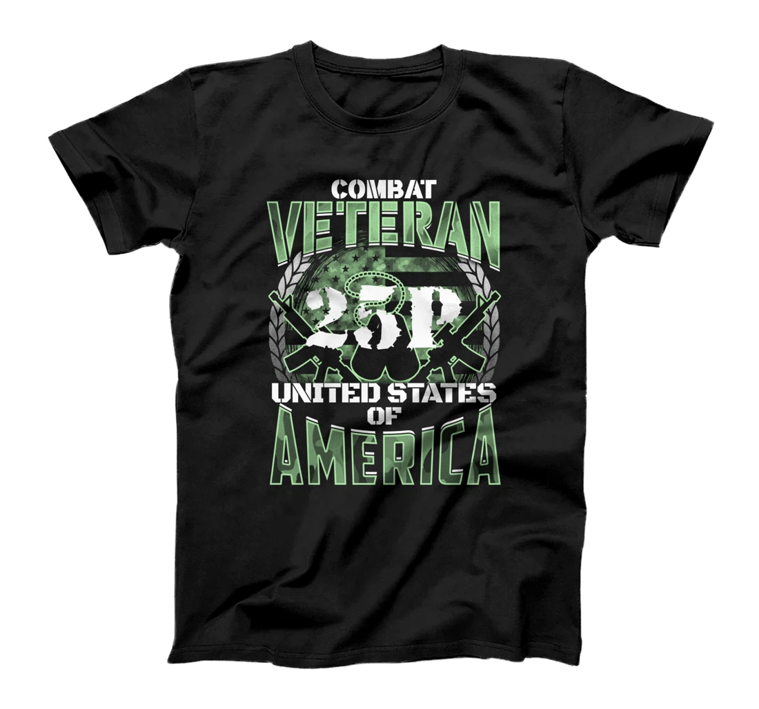 Personalized 25P MOS United States Combat Veteran T-Shirt