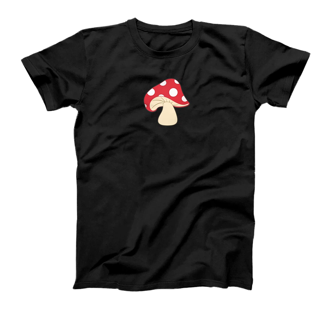 Toadstool Red White Small Center Icon T-Shirt, Women T-Shirt