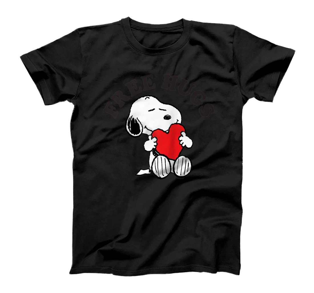 Peanuts Valentine Free Snoopy Hugs T-Shirt, Women T-Shirt