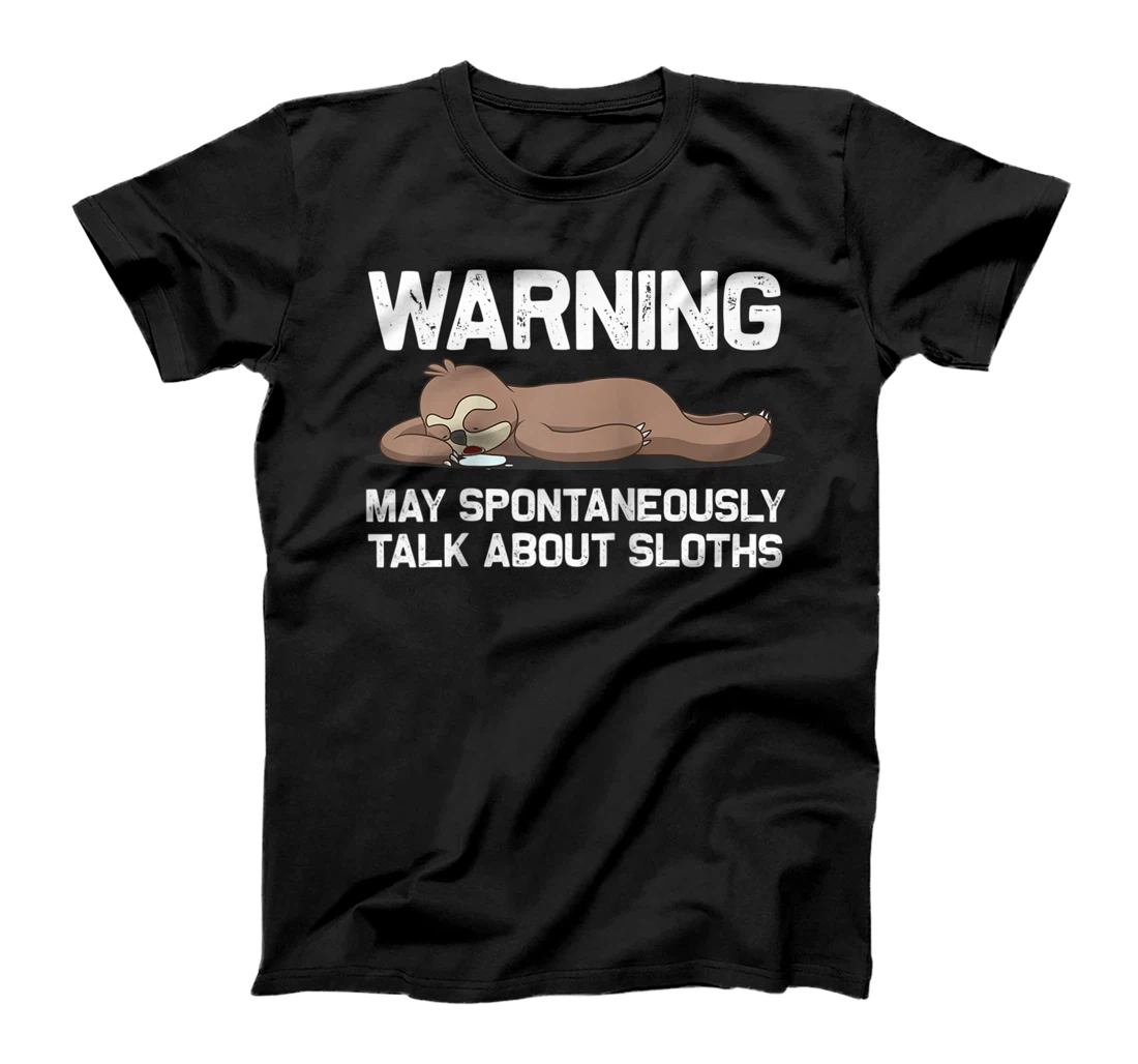 Funny Sloth Gift For Men Women Brown Fur Lazy Sleep Animal T-Shirt, Women T-Shirt