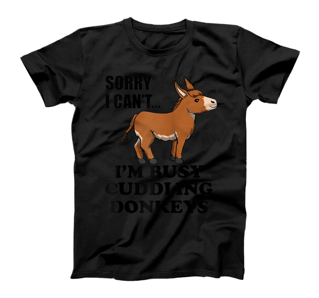 Cuddling my Baby Donkey Ironic T-Shirt, Women T-Shirt