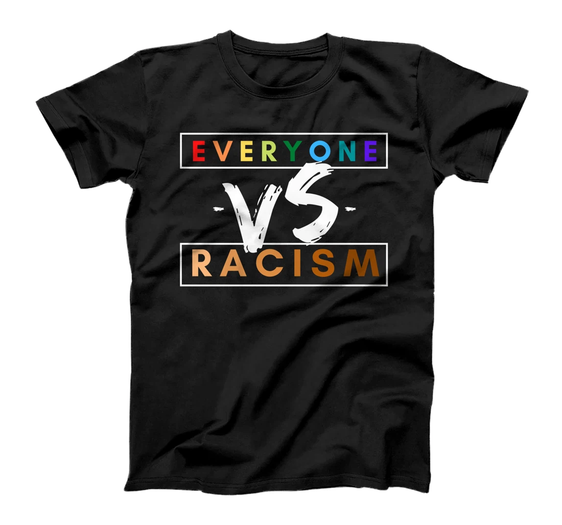 Personalized Everyone VS Racism LGBTQ+ Pride Month 2021 Love Wins Melanin T-Shirt