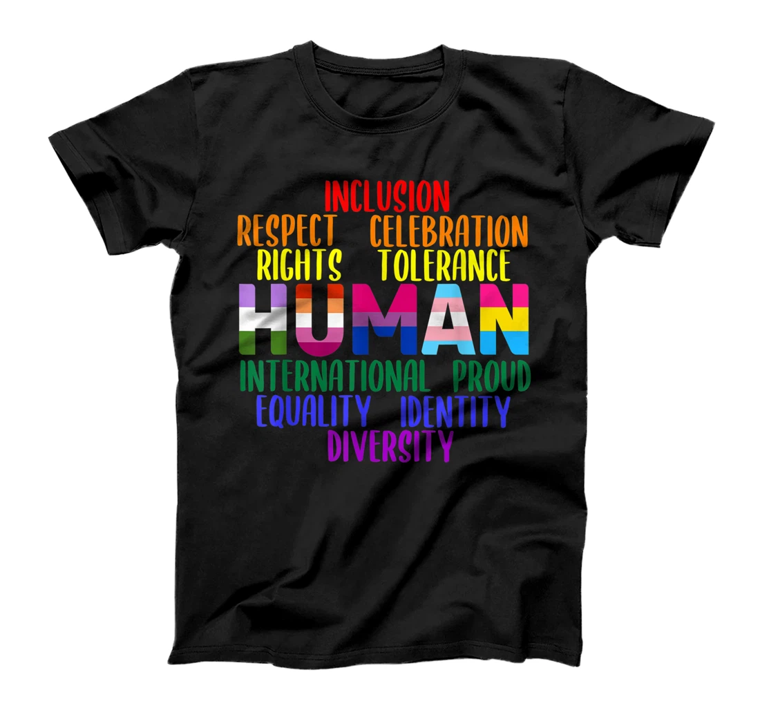 Personalized Human Gay Rights LGBT Gay Pride T-Shirt, Women T-Shirt
