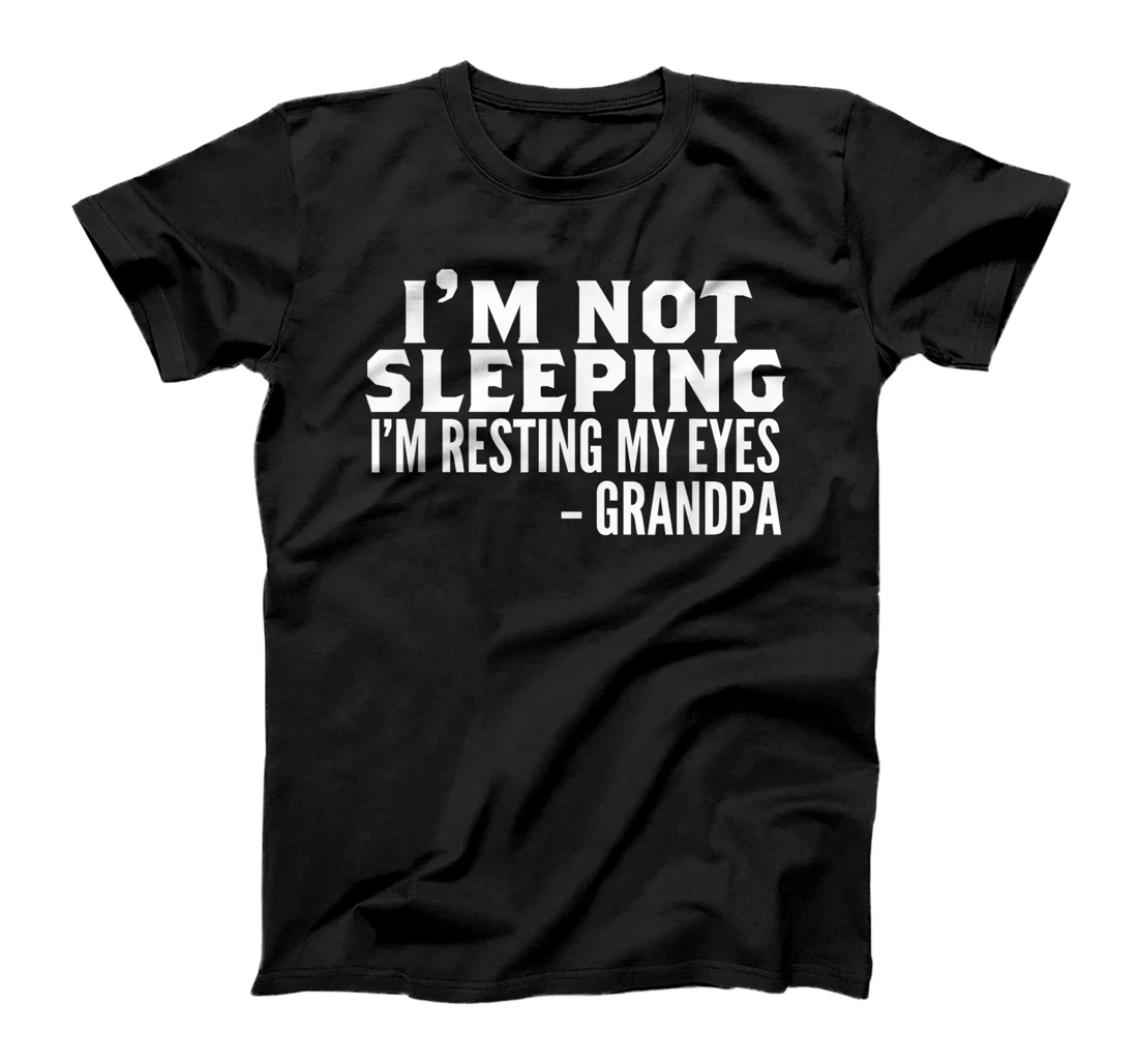 Personalized Mens GRANDPA Sleeping Humor T-Shirt