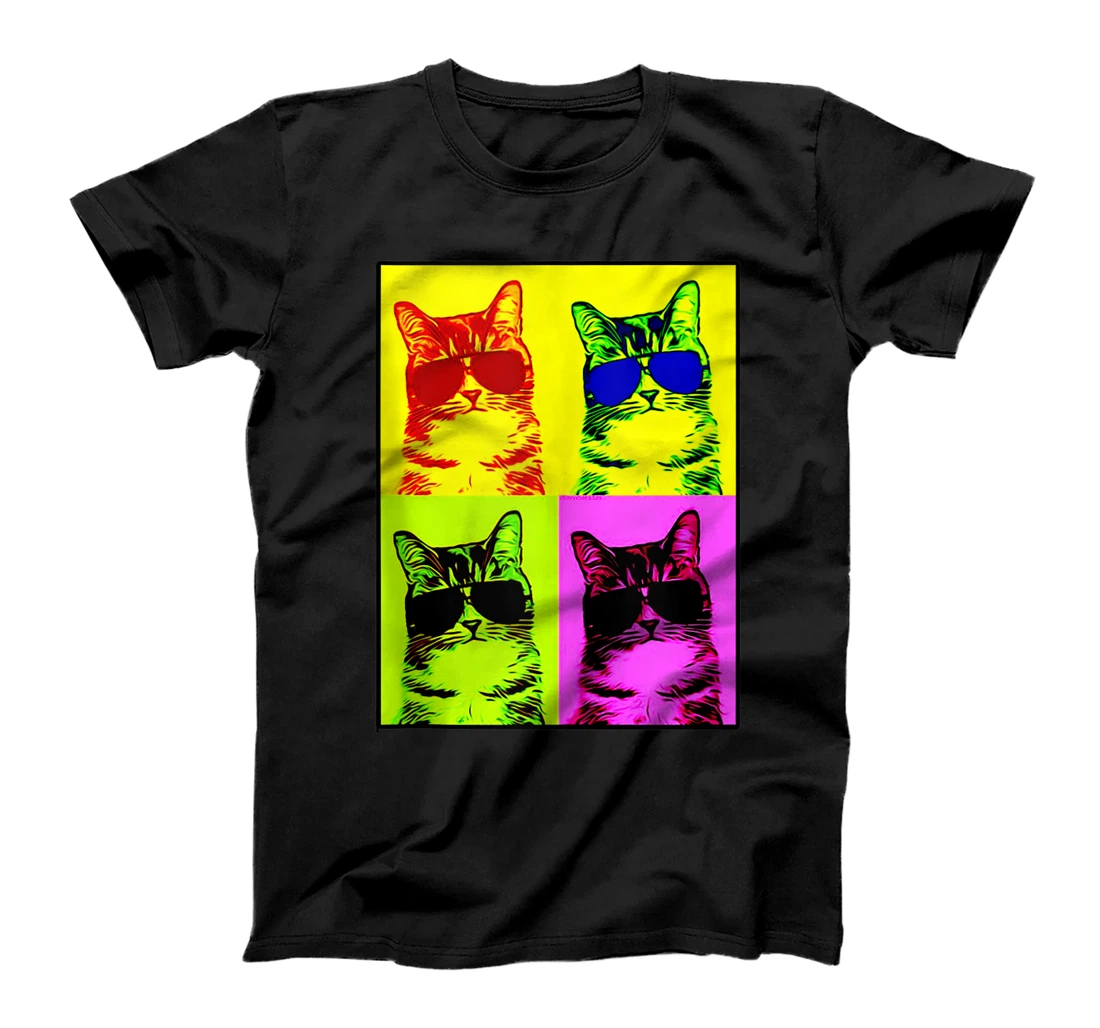 Funny Cat Shirt Cat In Sunglasses Fashion T-Shirt, Women T-Shirt