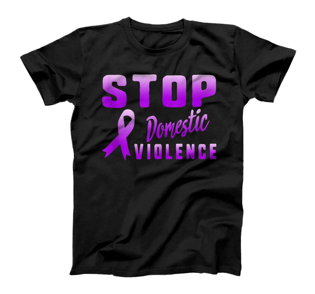 Stop Domestic Violence Awareness Warrior Domestic Abuse T-Shirt, Women T-Shirt