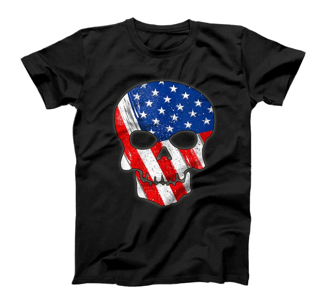 'Merica Skull Tank T-Shirt, Women T-Shirt