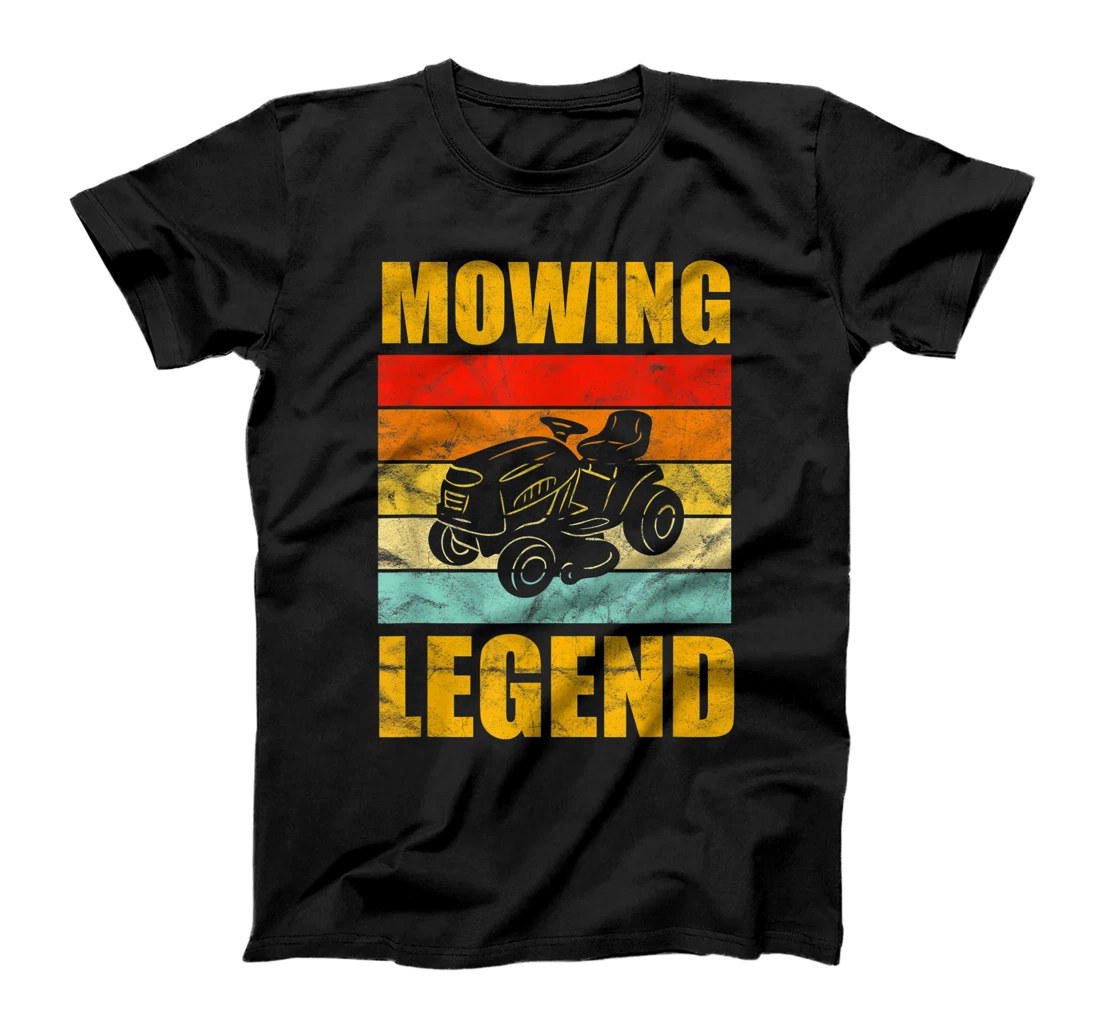 Personalized Funny Lawn Mower Mowing Legend Vintage Yard Work Lawn Tracto T-Shirt, Kid T-Shirt and Women T-Shirt