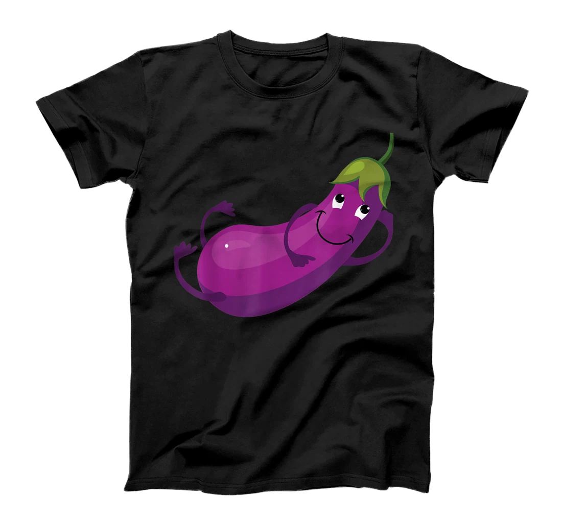 Personalized Relaxing Eggplant - Funny Vegetable Character T-Shirt, Kid T-Shirt and Women T-Shirt