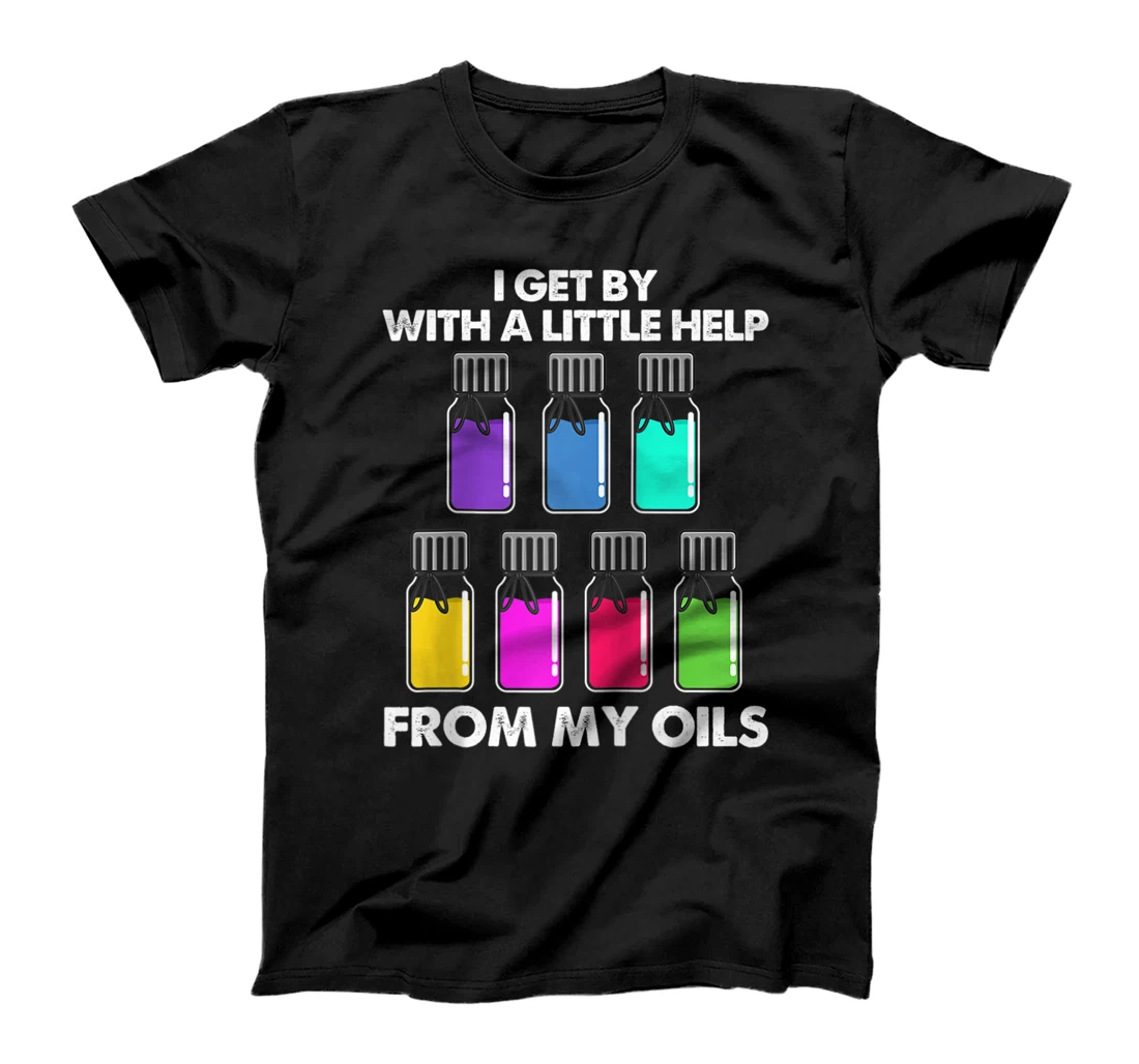 Funny Essential Oil Gift For Women Cool Help From My Oils T-Shirt, Women T-Shirt