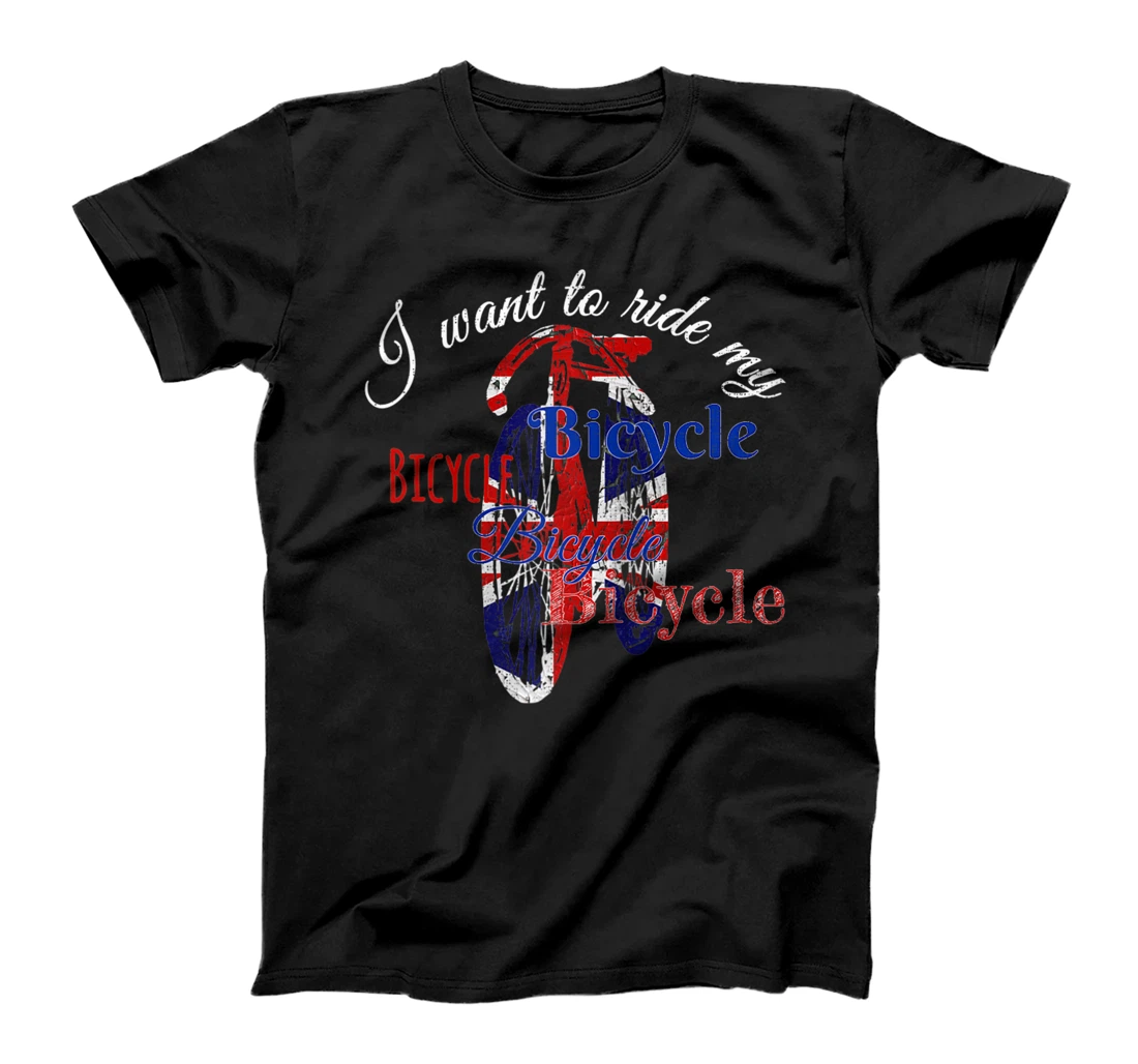 I want to ride my Bicycle, Bicycle Bicycle Queen Pride T-Shirt, Women T-Shirt