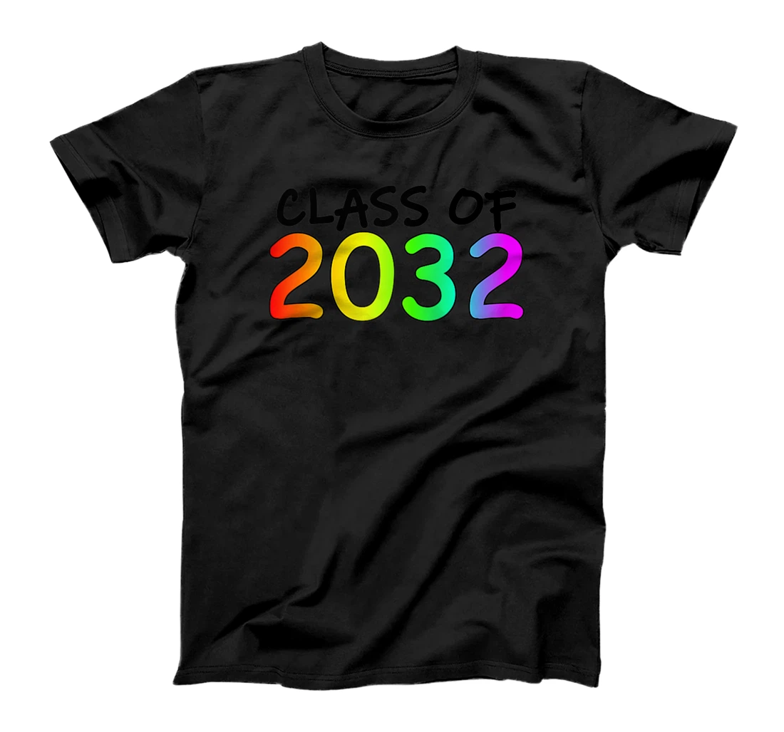 Pre-K -12th Grade Hand Print Space Graduation Class Of 2032 T-Shirt, Women T-Shirt